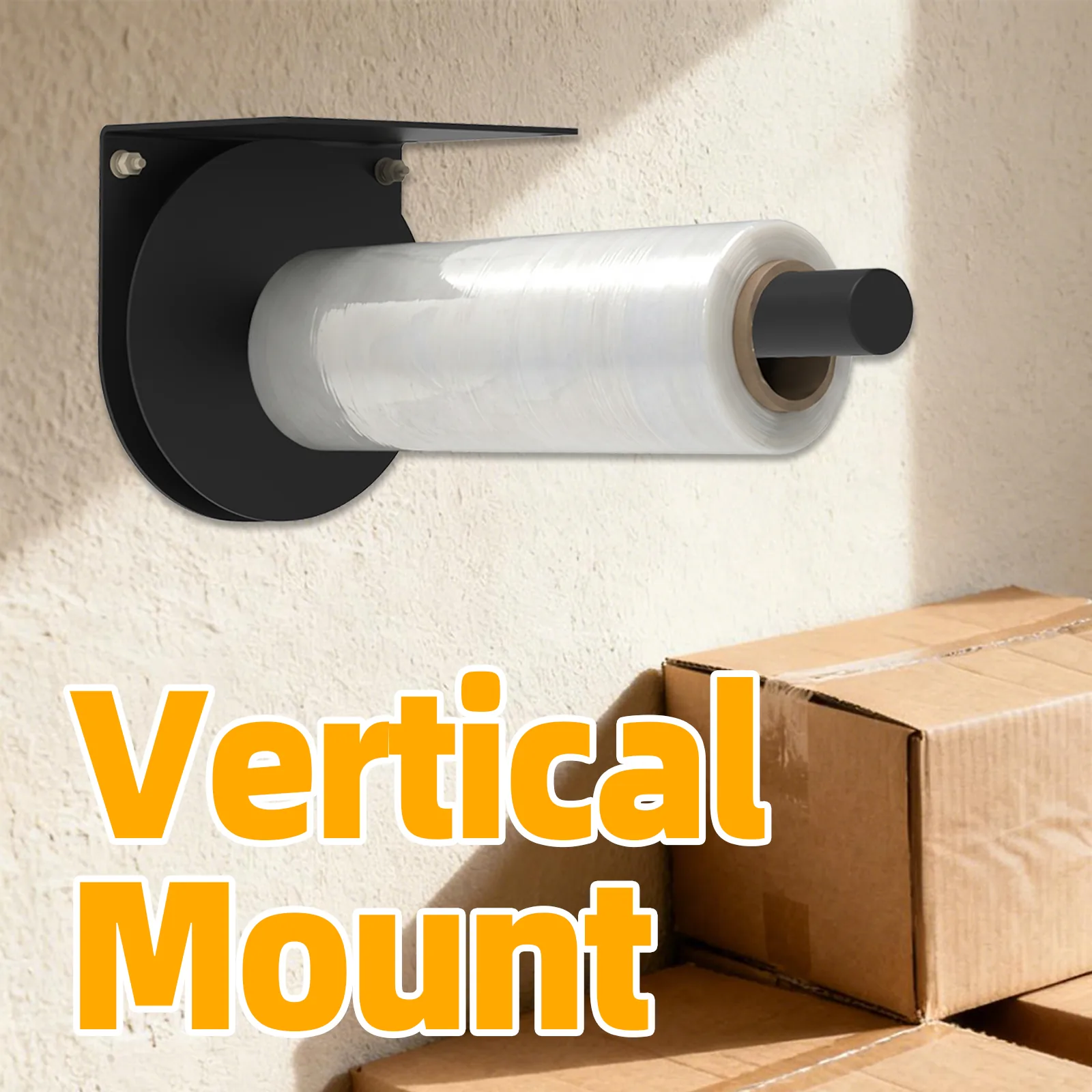 Heavy duty stretch wrap holder